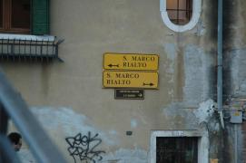 Venedig/<- San Marco, Rialto/Rialto, San Marco ->/Wegweiser
