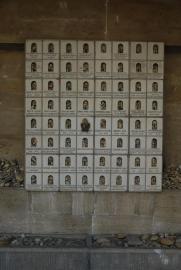 Shoah Memorial with commemorative pebbles