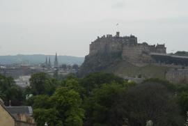 Edinburgh Castle, as seen from the National Museum of Scotland