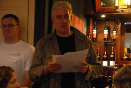 Edinburgh local Author Andrew Wilson reads the ghost story/"The Class of 666"