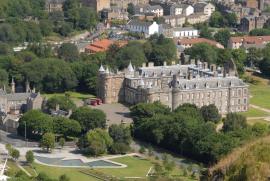 The Palace as seen from Arthur's Seat