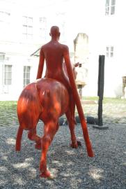Prague 2013/Kampa Island Museum/Michal Gabriel: Red Horse 2008-9 backside