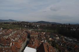 Vom Münster - Blick nach Osten über die Dächer von/Bern/Berne Schweiz/Switzerland
