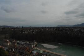 Vom Münster - Blick nach Südosten auf die Aare in/Bern/Berne Schweiz/Switzerland