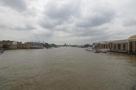 View east from Tower Bridge/Butlers Wharf