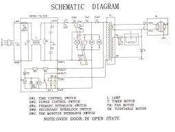 Onn OM001 900W Microwave schematics/Was glued to the inside of the oven/Serial: 079-52050603866 10300/Barcode: 27651261