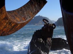 San Sebastian/Donostia Eduardo Chillida sculpture at the seaside
